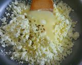 A picture of step 7 of Kalakand/Milk Powder Chhena Burfi.