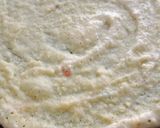 A picture of step 3 of Moong dal chilla.