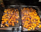 A picture of step 2 of Squash, spinach and chickpea salad.