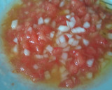 Foto del paso 1 de la receta: Espárragos con vinagreta de tomate y guacamole de salmón (recetas saludables para diabetes)