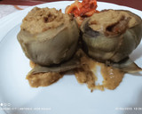 Foto del paso 7 de la receta: Alcachofas, rellenas de langostinos y mejillones