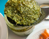 Foto del paso 9 de la receta: Pesto de rúcula y albahaca con anacardos
