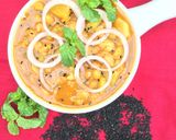A picture of step 7 of Kalonji Channay Aloo.