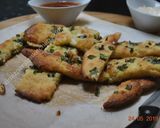 A picture of step 7 of Keto Garlic Bread with almond flour   نان سیر با آرد بادام.