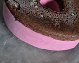 Une image de l'étape 5 de Gâteau coeur saint Valentin coeur mousse framboises.
