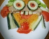 Une image de l'étape 4 de Croque-monsieur aux fromages et aux légumes 😋😛😛.