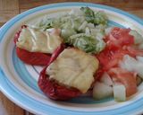 Foto del paso 4 de la receta: Pimentones asados rellenos.... aprovechando las sobritas