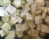 A picture of step 1 of Fattoush salad.