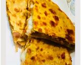 A picture of step 7 of #Pizza Parantha.
