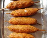 A picture of step 2 of Pulao Seekh Kabab.