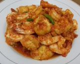Foto langkah ke 6 dari resep Udang Vs Tahu balado.