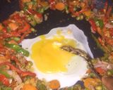 A picture of step 5 of White fried rice.