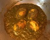 A picture of step 8 of Egg Hara Masala.