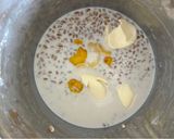 A picture of step 2 of Farro, Chocolate, and Apricot Pastiera.