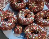 عکس مرحله 5 از دستور دونات فوق العاده راااحت😍😍😋😋💜💜