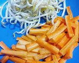 Foto langkah ke 1 dari resep Tumis Tahu, Tauge dan Wortel.