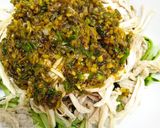 Foto langkah ke 4 dari resep Sausi kai bon cabe (salad ayam suir alah hongkong simpel).