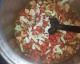 A picture of step 7 of Chicken tikka pasta 🍝.
