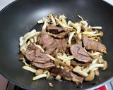 柳松菇炒滷牛腱的食譜步驟5照片