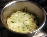 A picture of step 6 of Cauliflower white Korma Malabar masala curry.
