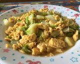 รูปขั้นตอนการทำที่ 10 ของ ผักกาดขาวผัดไข่สูตรประหยัด