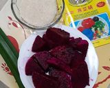 Foto langkah ke 1 dari resep Puding Buah Naga.