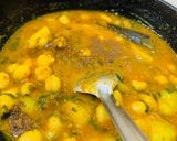 A picture of step 3 of Methi Aloo Chole (Chickpeas with Fenugreek & Potato).
