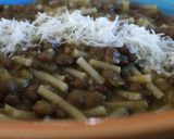 A picture of step 1 of Minestrone and Lentil Soup.