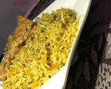 A picture of step 8 of Masala rice.