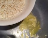 A picture of step 3 of Risotto with Fuji Apples, Crispy Bacon, and Rosemary.