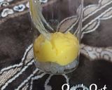 A picture of step 3 of Layered Mango and Coconut Milk Cups with Sago.
