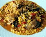 Foto del paso 9 de la receta Arroz caldoso con conejo de granja