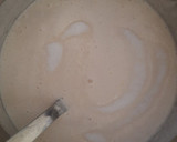 A picture of step 3 of Jini dosa with sambhar.