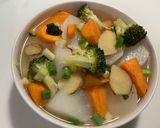 白蘿蔔地瓜蔬菜湯（電鍋料理）的食譜步驟7照片