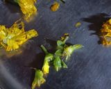 A picture of step 3 of Pumpkin Flowers Fried Rice.