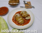 Foto langkah ke 8 dari resep Hasselback Potatoes With Creamy Sauce.