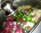 A picture of step 7 of Arabian fried rice.