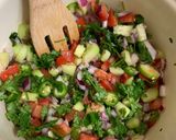 A picture of step 2 of Shrimp Ceviche Tostadas.