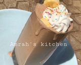 A picture of step 5 of Banana and chocolate smoothie.