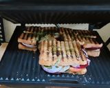 A picture of step 4 of Brown bread vegetables grilled sandwich.