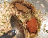 A picture of step 12 of Murgh Musallam.