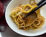 控肉酸菜拌咖樂彩虹麵的食譜步驟5照片