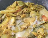 A picture of step 6 of Bengali Shukto.