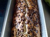 Budín de banana y harina de arroz en licuadora