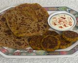 A picture of step 10 of "Aloo Paneer Tikkis & Stuffed Parathas".
