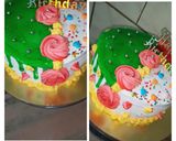 कलरफुल कीवी फ्लेवर केक (colourful kiwi flavour cake recipe in Hindi) रेसिपी चरण 39 फोटो