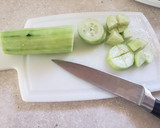 A picture of step 3 of Cucumber, Tomato, & Onion Salad.