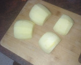 Foto del paso 1 de la receta: Falsa tarta de manzana con natillas y galletas con coco