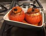 Une image de l'étape 6 de Tomates farcies au pecorino et farce maison (porc,moutarde,curry…).
