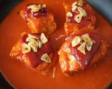 Foto del paso 4 de la receta: Lomos de merluza en salsa de pimiento del Piquillo